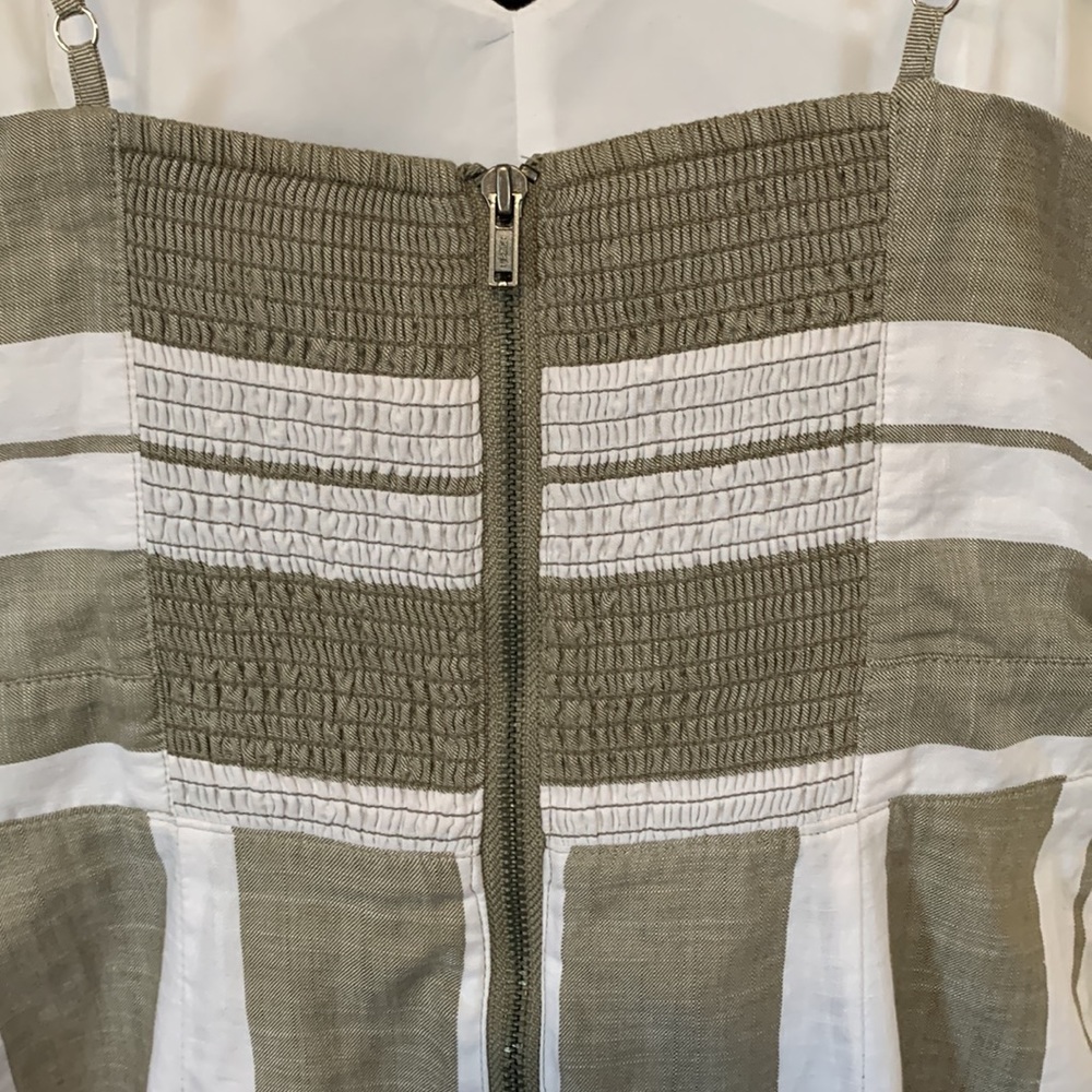 Express spaghetti strap cut out wrap midi dress stripe pattern size 0 NWOT - Picture 6 of 8